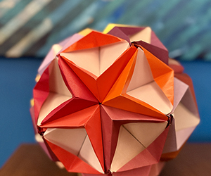 Geometric Harmony in Origami Star Kusudama – Polyhedra Origami